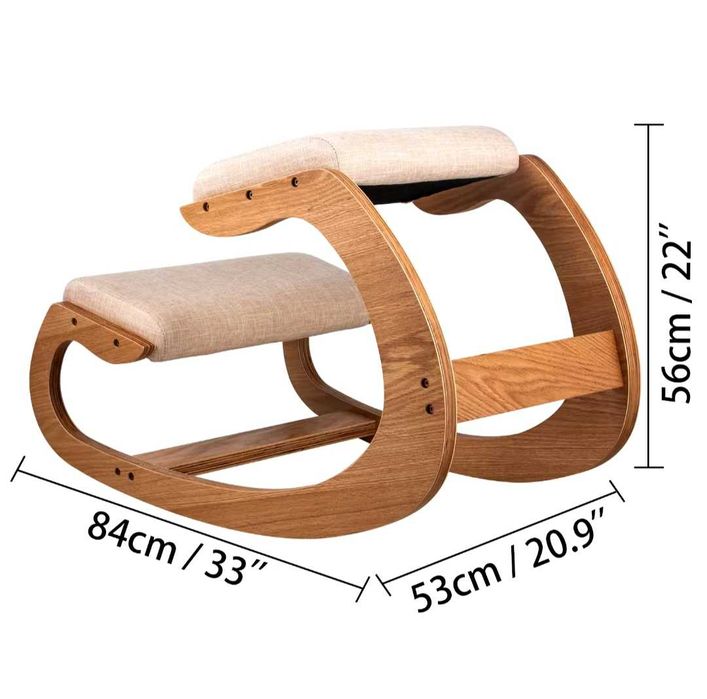 Ергономичен стол с опора за коленете.