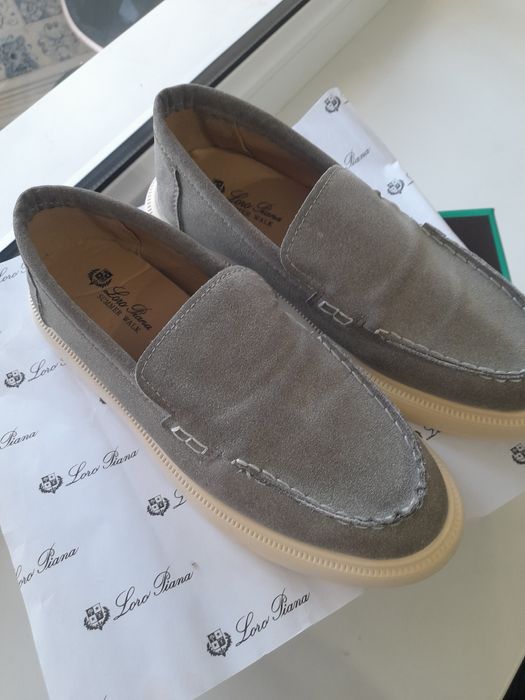 Замшовый  лоферы
