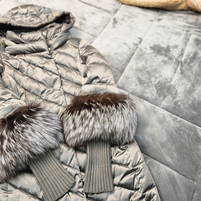 Пухено яке с естествен косъм