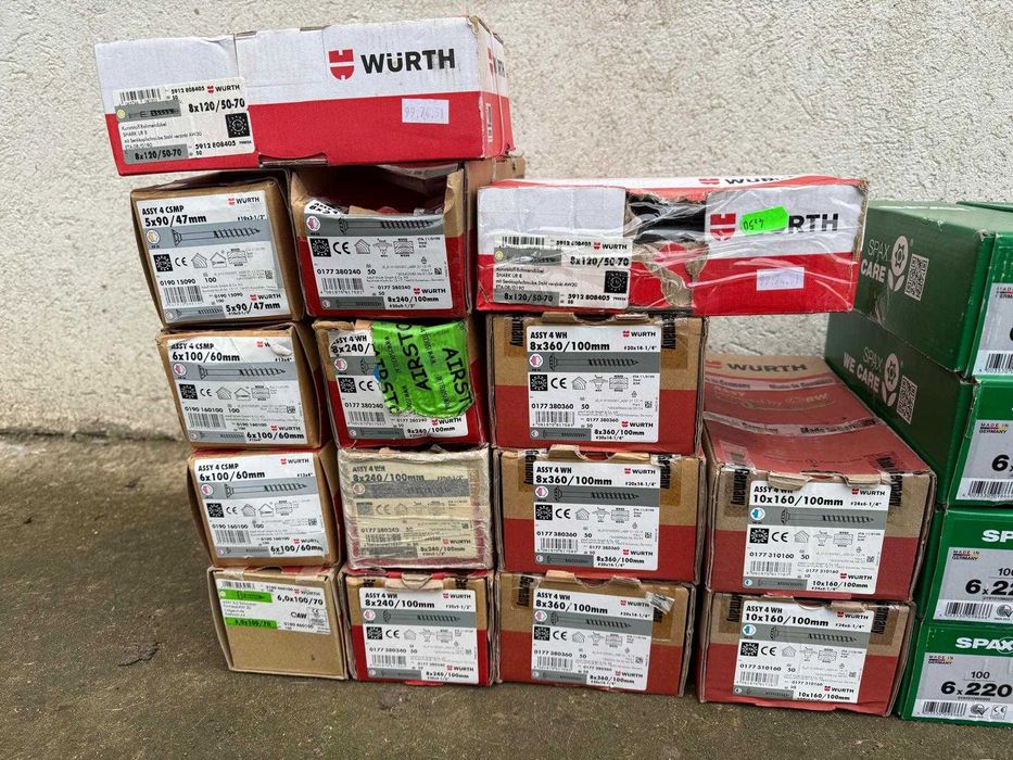 Suruburi Wurth Spax Heco pentru lemn