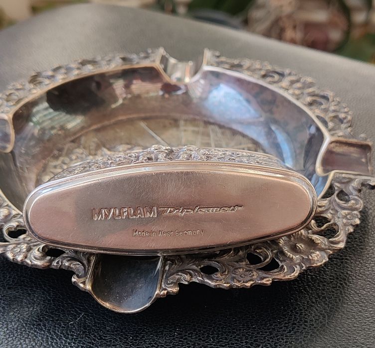 Set bricheta  și scrumiera vintage Mylflam Diplomat.