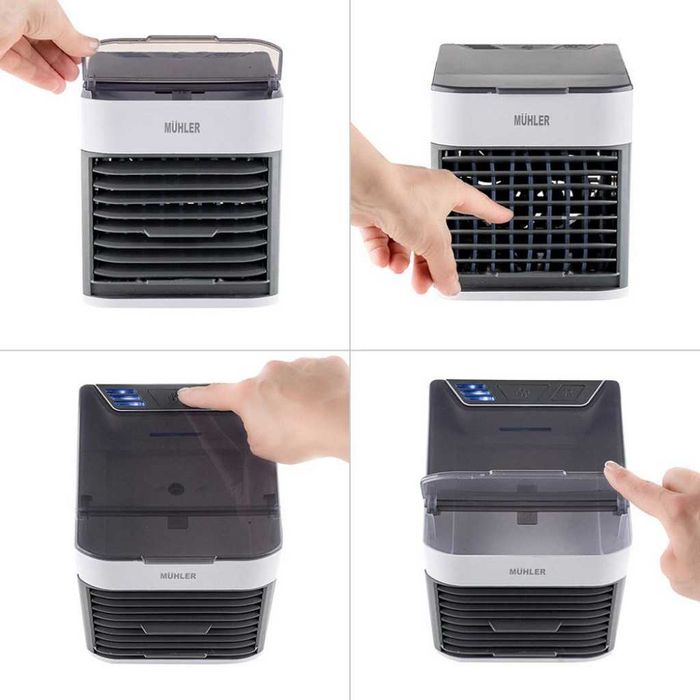 Компактен настолен охладител MUHLER MC-585 с овлажнител