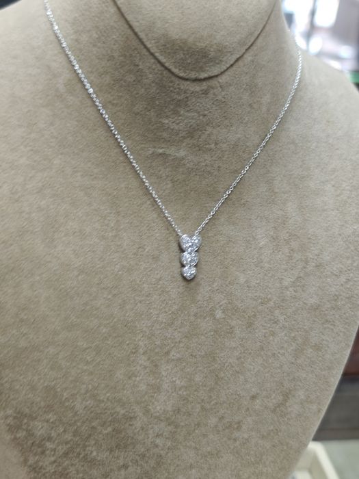 Lanț aur 18k 3.19gr cu diamante naturale (r)
