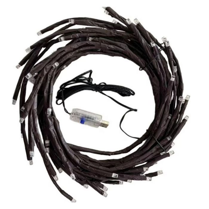 Светещо дърво за стена Лампички с дистанционно управление