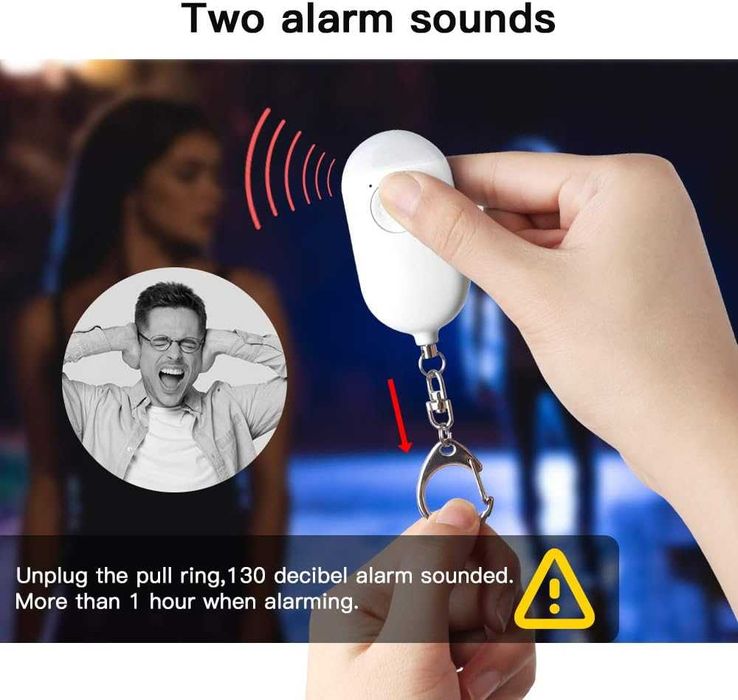 Лична аларма на Evershop 130dB USB акумулаторна