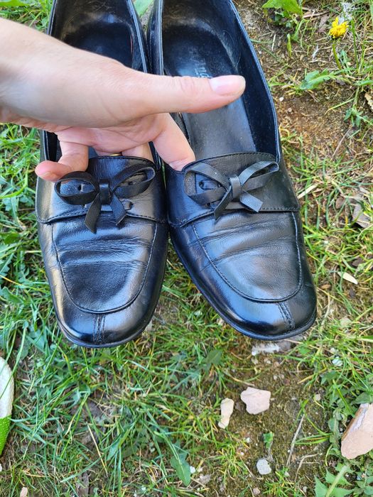Papuci piele dama 40