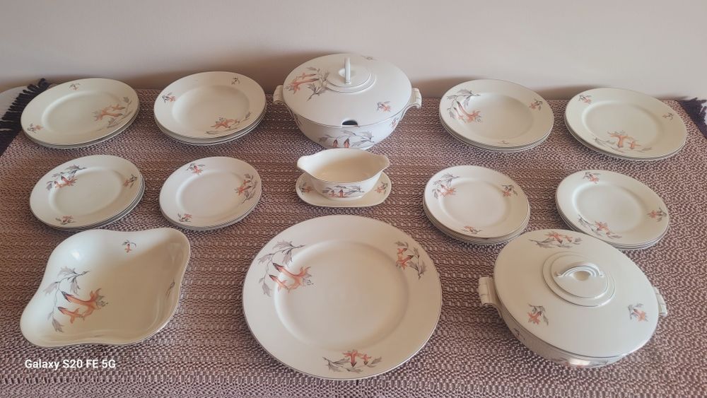 Винтидж декоративен рядък  комплект за хранене  Arzberg Bavaria