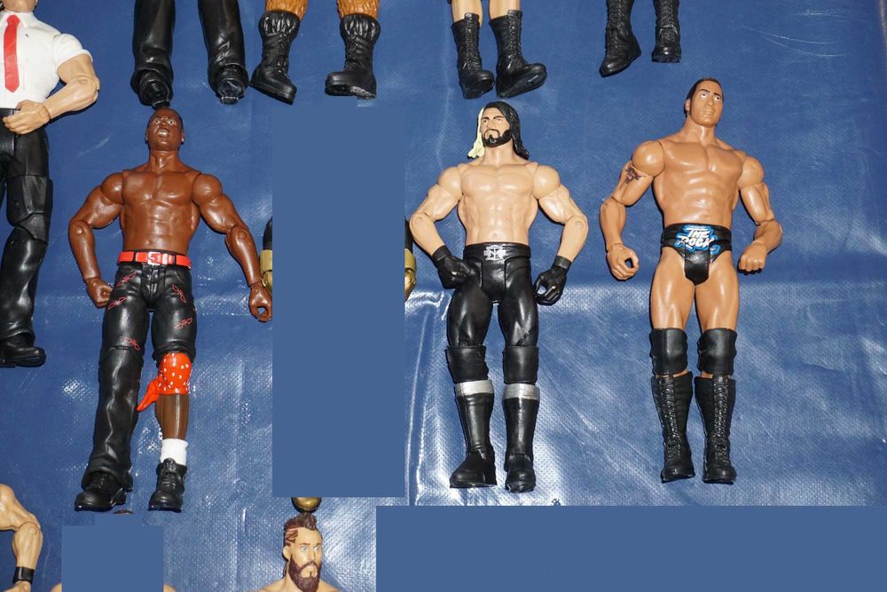 Голям Лот От 22 Кеч Фигури The Rock/Stone Cold/Cryme Tyme/Enzo Amore
