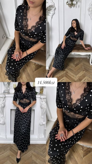 Нежное платье в горожек