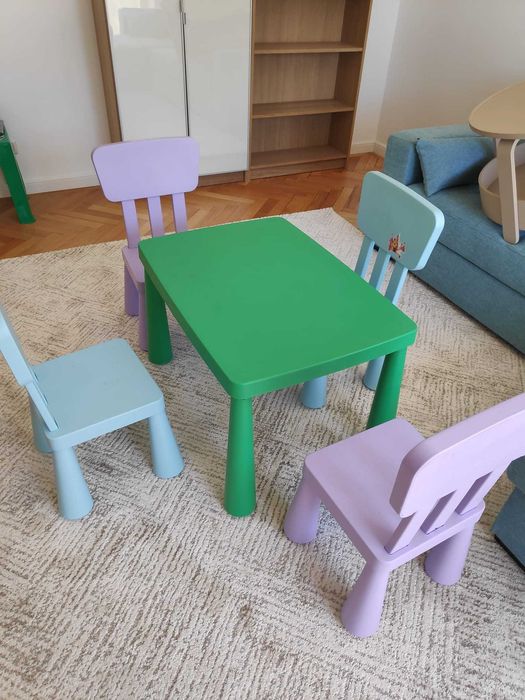 Masa cu scaune ikea pentru copii