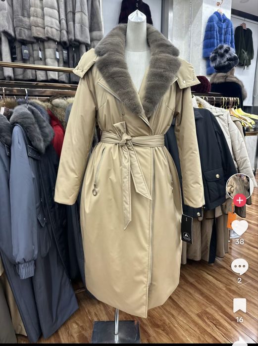 Новая Куртка зимняя с натуральной норкой