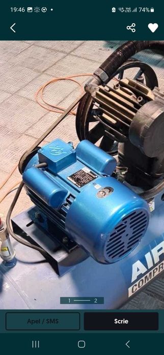 Motor 5.5 kw 220v pentru compresoare 380 v,urgen