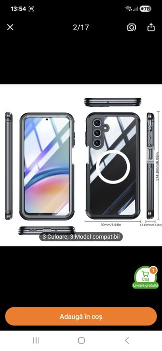 Husă față/spate Samsung a56