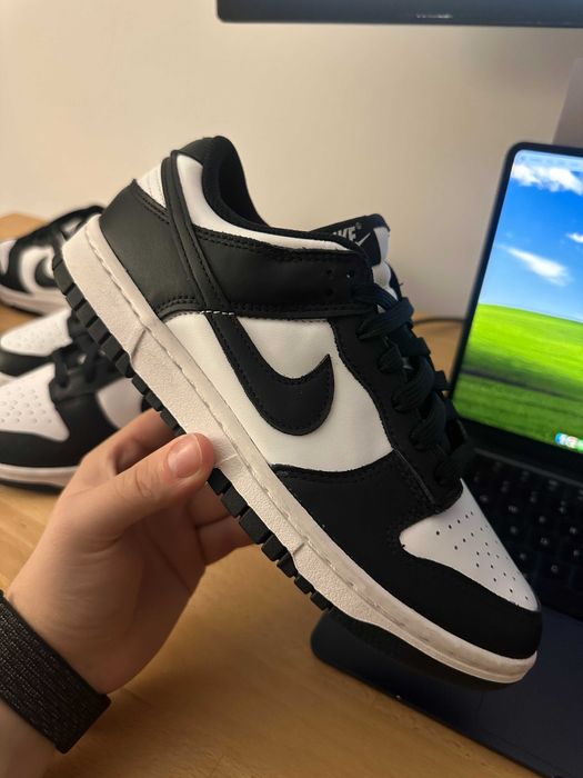 Adidasi Nike Dunk Low Black White Panda - 38.5, 39