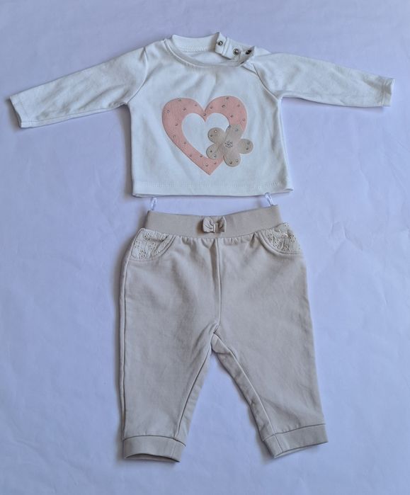 Pachet 2 costume noi bebe, mărime 68 cm, 3-6 luni