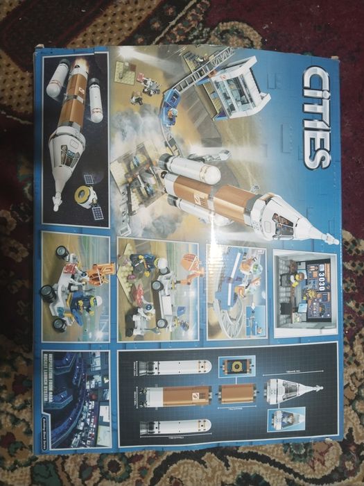 Большой конструктор космическая ракета 873 детали (аналог LEGO)