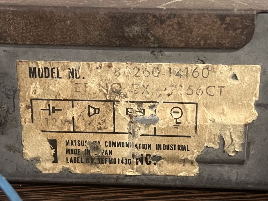 casetofon auto Toyota vintage