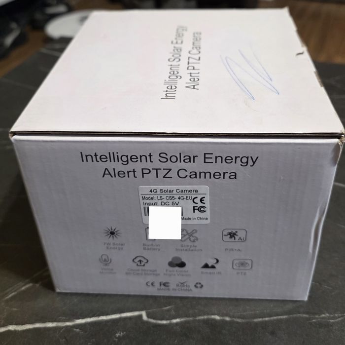 Cameră Supraveghere 4G PTZ Solară LS-VISION LS-CS5 - Nouă / Cu Panou Solar și Cartelă SIM