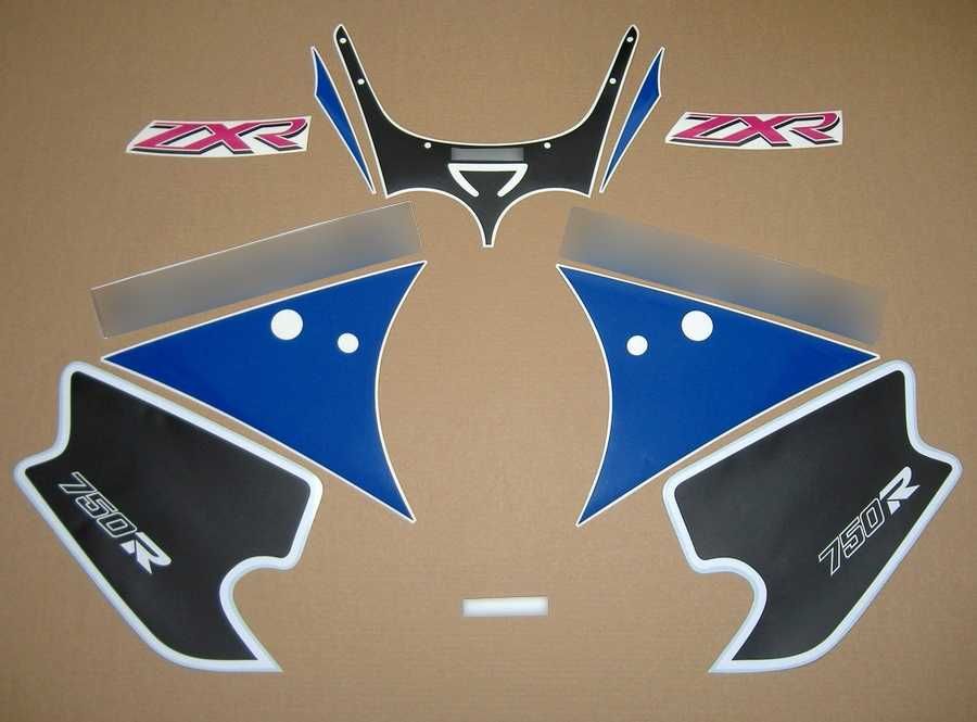 Стикери Kawasaki ZXR 750 1989г.-1994г. лепенки кавазаки зхр zx-7