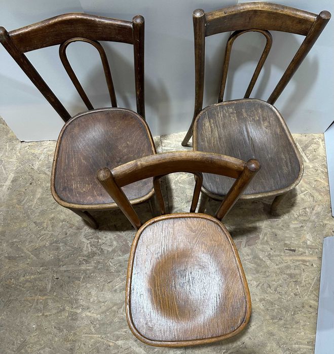 9 buc Scaun Vintage din Lemn Stil Thonet; Scaune