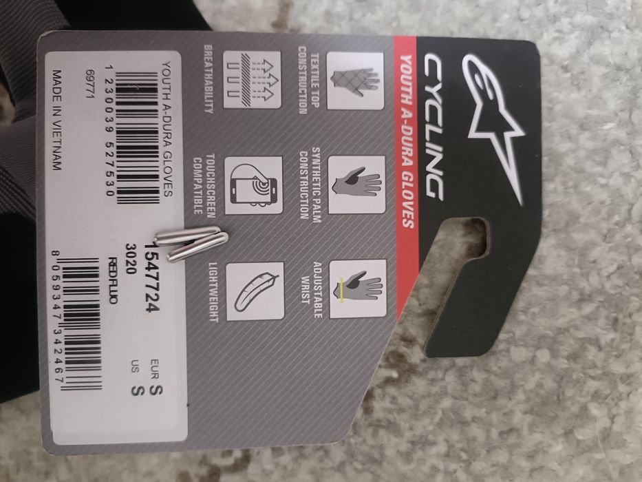 Mănuși AlpineStare fluo red