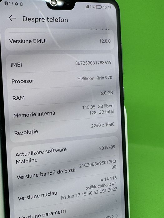 Huawei P20 Pro, 128GB, garantie 12 luni