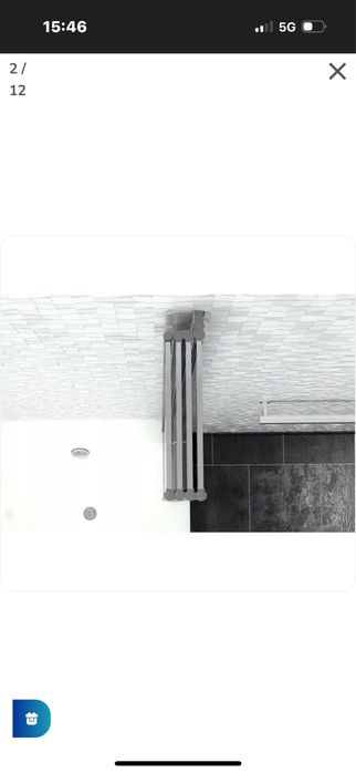 Paravan de cada pliabil Rea Idea crom 120x140 cm mobil