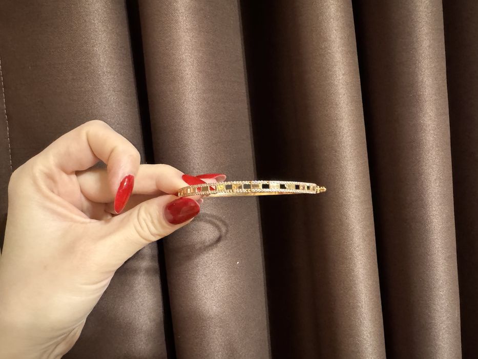 Bratara fixa(bangle) aur 14k cu zirconiu