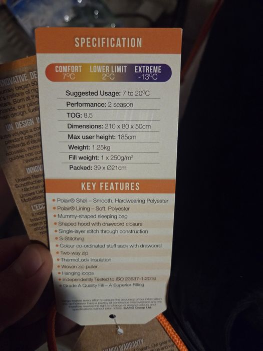 Спални чували . 3-сезонен