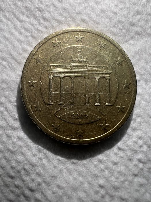 Monedă 50 Euro Cent 2002 Deutschland