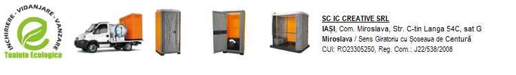 Servicii de inchiriere, intretinere si vidanjare toalete ecologice