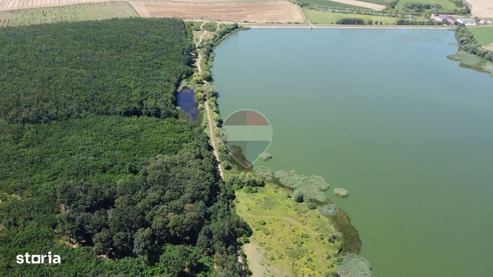 Teren 2404 mp la Lacul Murani langa padure concept Green and Blue