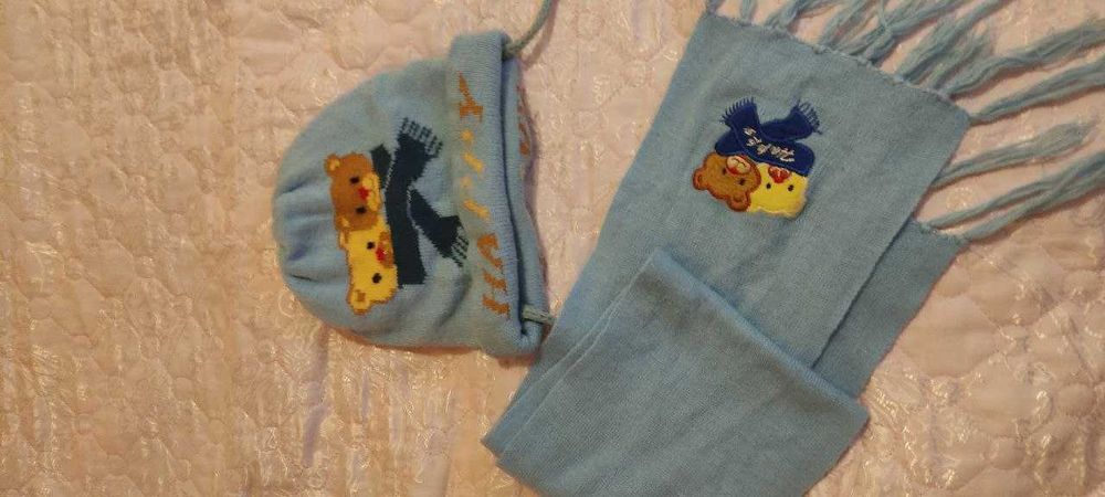 шапочки детские вязанные