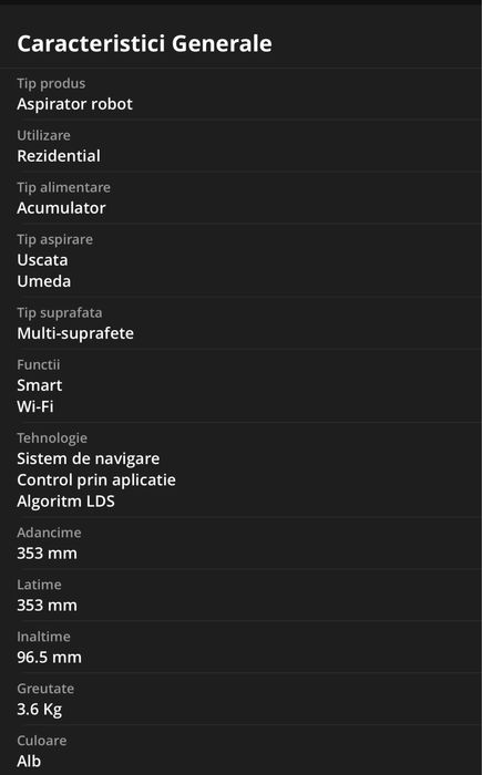 Robot aspirare xiaomi