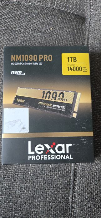 SSD 14000 MB/s Lexar Professional NM1090 PRO 1TB PCI Express Gen 5 x4 M.2 2280 m2