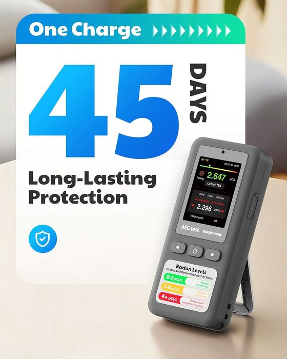 AEGTEST HOUND-1011S Преносим радонов детектор, високоточен сензор