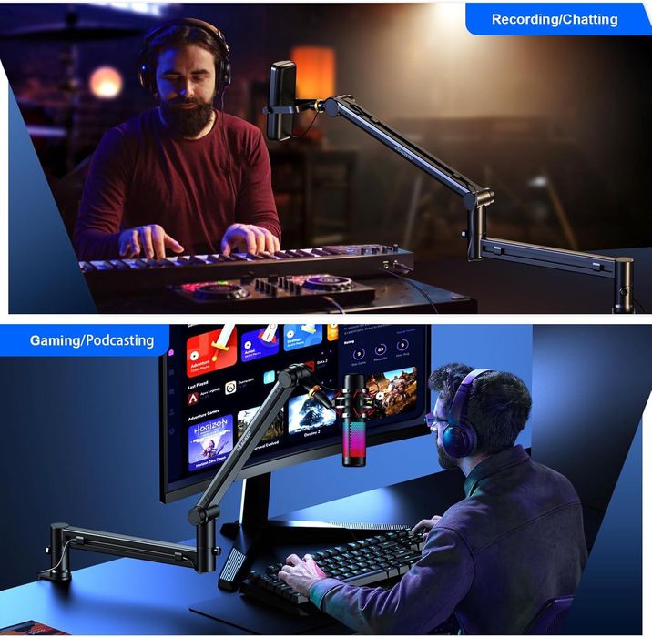 Brat stativ de microfon Aokeo Ak-58,profil redus, pt studio,sigilat