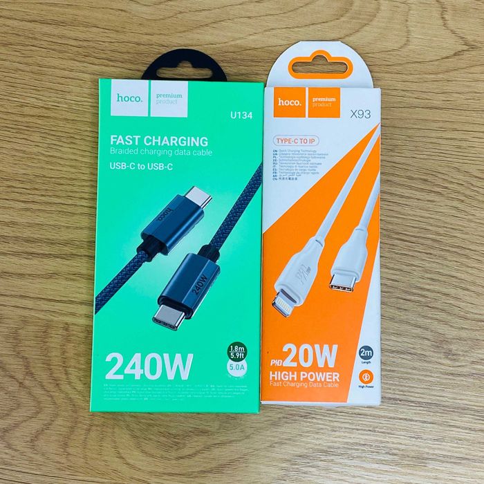 Cabluri de date Hoco Type C - Lightning / Type C - Type C - Noi