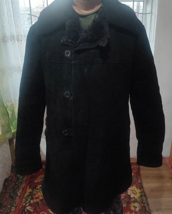 Полушубок из кожи тон