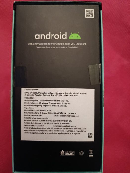 Oppo Reno5 Lite 128GB 8G Fantastic Purple cu husă