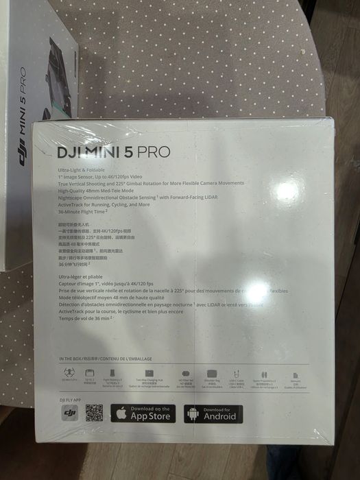 Дрон DJI mini 5pro в коплектации fly combo с пультом RC2