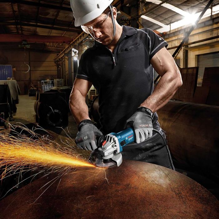 ПРОМО Нов 2г Гаранция Ъглошлайф BOSCH GWS 7-115 E, 720W, ф115мм (0601388203), Champion-мотор, Директно охлаждане