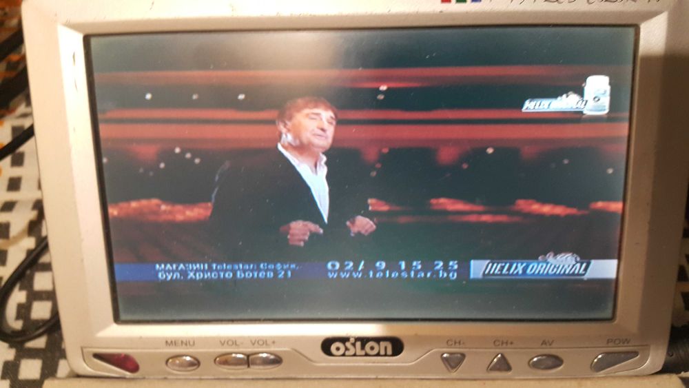 Мини портативен телевизор монитор OLSON без цифров тунер, дистанционо
