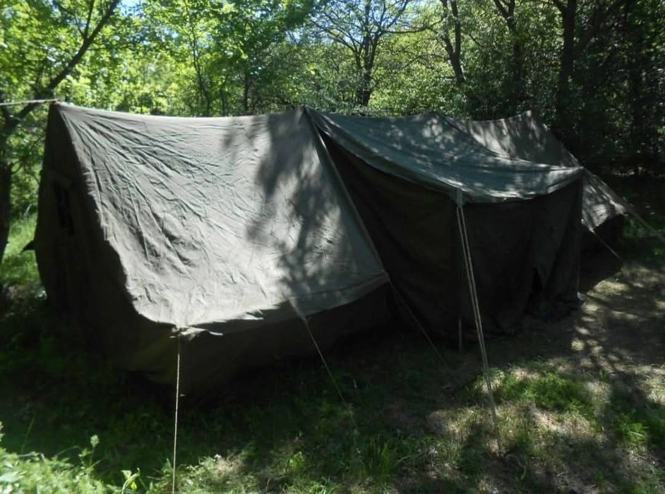 Войнишка палатка нова ( военна , военни , военен , войнишки military )