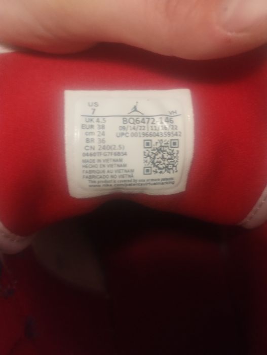 Jordan 1 Mid French Blue Gym Red