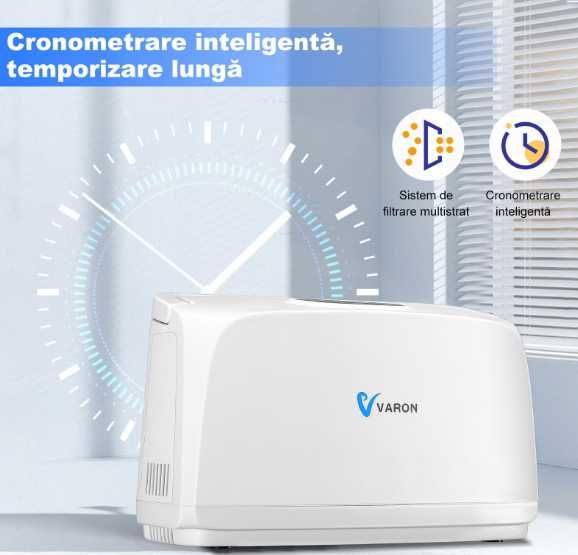 Concentrator de oxigen portabil pe baterie oxigen 3 L/minut sigilat