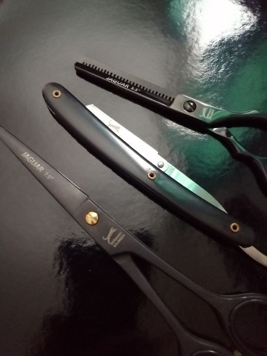 set foarfeci profesionale jaguar tuns filat brici 7.5