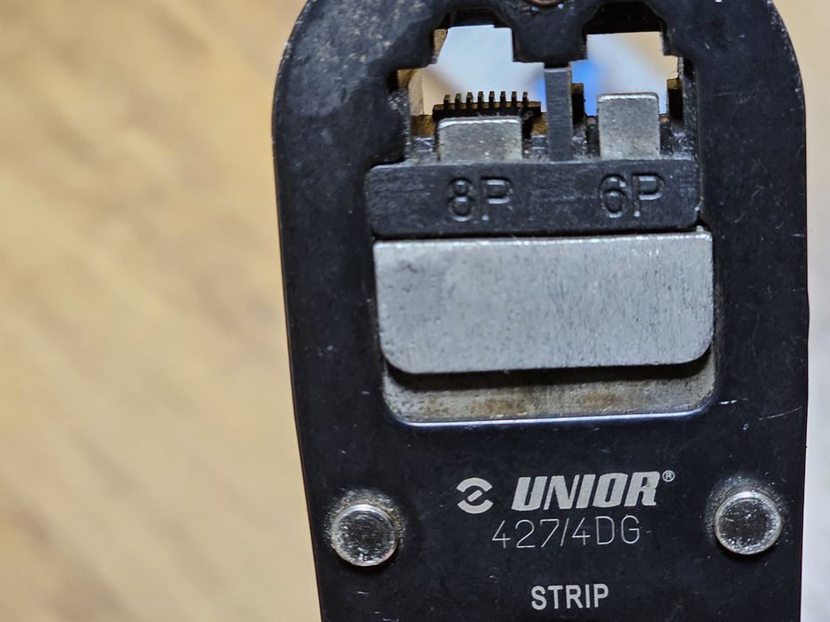 Модулни кримпващи клещи Unior 427/4DG RJ45 Cat5e 195mm интернет букси