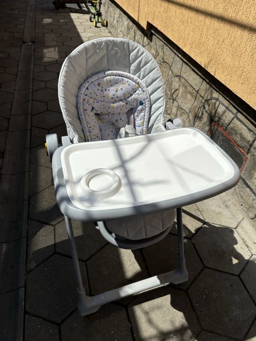 Scaun de masă KINDERKRAFT Lastree Grey