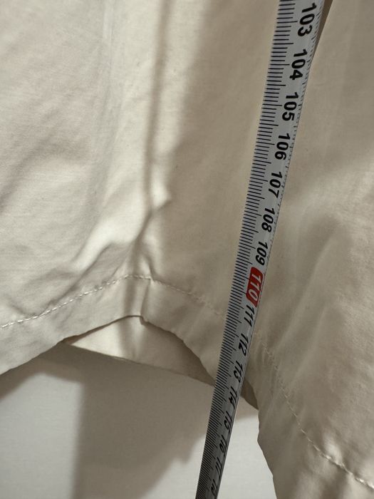 Trenci midi alb unt cu cordon in talie si la mansete Zara marimea S